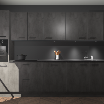 Beton antraciet keuken Wels 63616