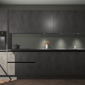 Beton antraciet greeploze keuken Wels 63618