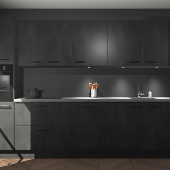 Beton zwarte keuken Wels 63701