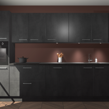 Beton zwarte keuken Wels 63754