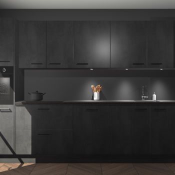 Beton zwarte keuken Wels 63757