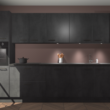 Beton zwarte keuken Wels 63758