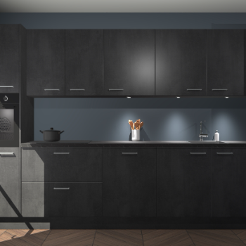 Beton zwarte keuken Wels 64030