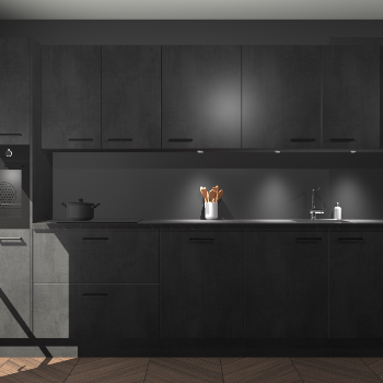 Beton zwarte keuken Wels 64033