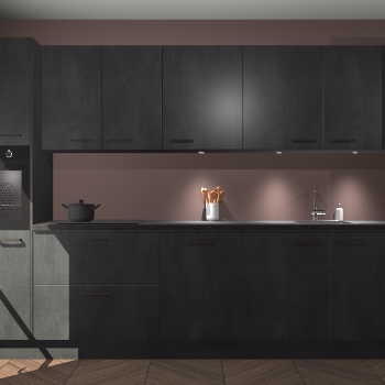 Beton zwarte keuken Wels 64035