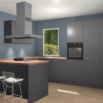 Onyxygrijze keuken Kalisz 57696