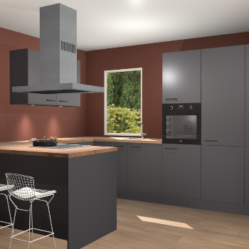 Onyxygrijze keuken Kalisz 57699