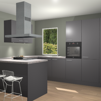 Onyxygrijze keuken Kalisz 57790