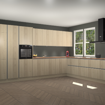 Vuren greeploze keuken Opole 58099