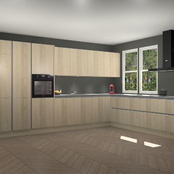 Vuren greeploze keuken Opole 58480