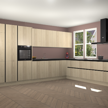 Vuren greeploze keuken Opole 58496