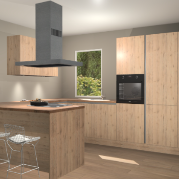 Madera Natuur greeploze keuken Kalisz 57824