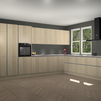 Vuren greeploze keuken Opole 58483