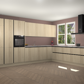 Vuren greeploze keuken Opole 58498