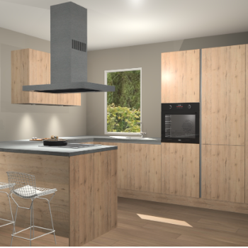 Madera Natuur greeploze keuken Kalisz 57837