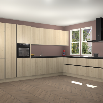 Vuren greeploze keuken Opole 58499