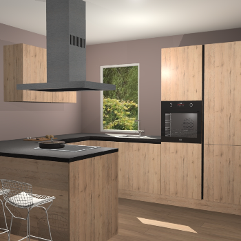 Madera Natuur greeploze  keuken Kalisz 57898