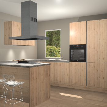 Madera Natuur greeploze keuken Kalisz 57934