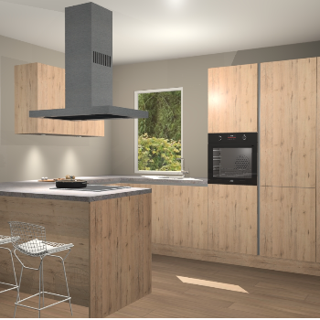 Madera Natuur greeploze keuken Kalisz 57953