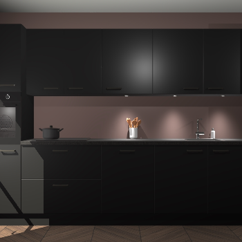 Zwarte keuken Wels 60401