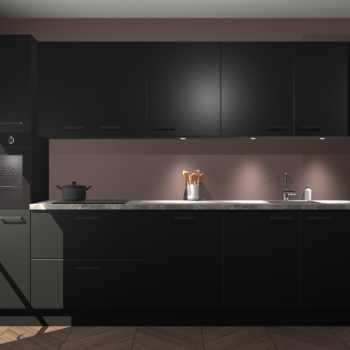 Zwarte keuken Wels 60475