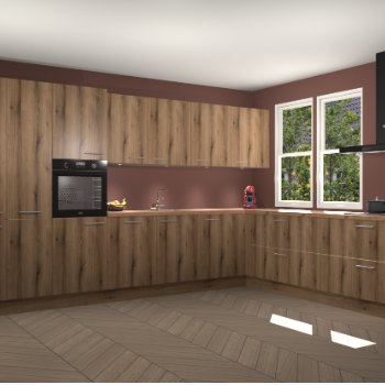 Goud Eiken keuken Opole 58342