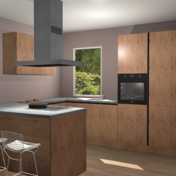 Astoria Eiken greeploze  keuken Kalisz 58000