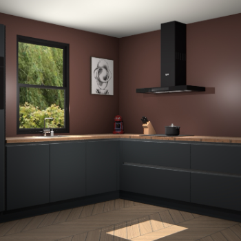 Onyxgrijze keuken Lublin 62804