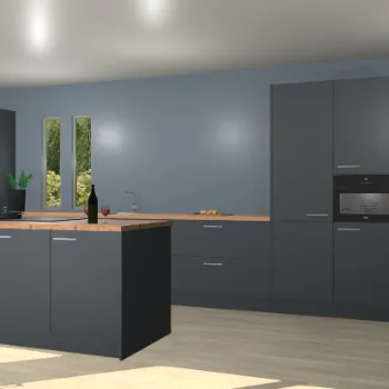 Onyxgrijze keuken Krakor 76017