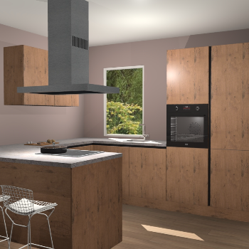 Astoria Eiken greeploze  keuken Kalisz 58043