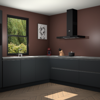 Onyxgrijze keuken Lublin 62849