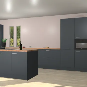 Onyxgrijze keuken Krakor 76018