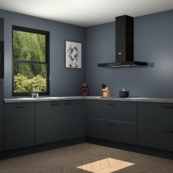 Onyxgrijze keuken Lublin 62850