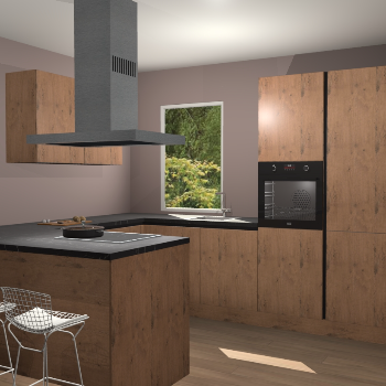 Astoria Eiken greeploze  keuken Kalisz 58068