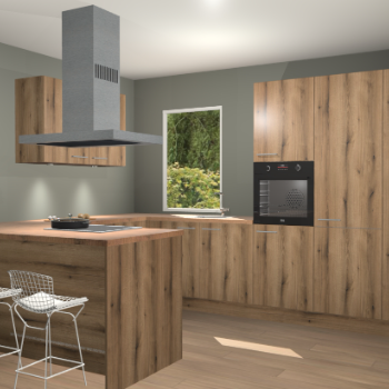 Goud Eiken keuken Kalisz 58208