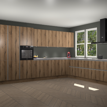 Goud Eiken keuken Opole 58781