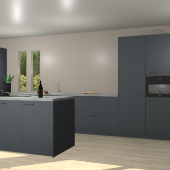 Onyxgrijze keuken Krakor 76174