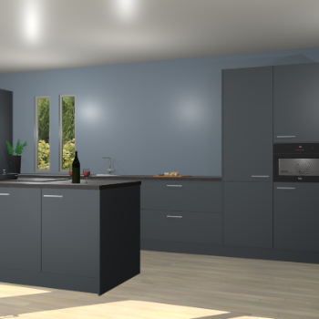 Onyxgrijze keuken Krakor 76195