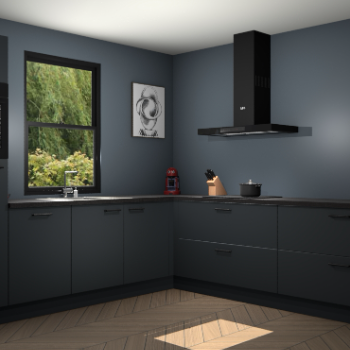 Onyxgrijze keuken Lublin 62885