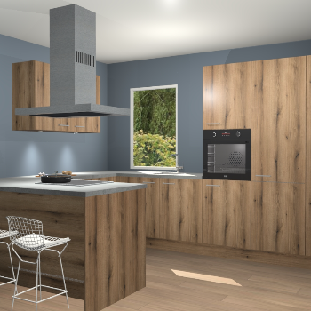 Goud Eiken keuken Kalisz 58246