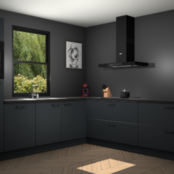 Onyxgrijze keuken Lublin 62886