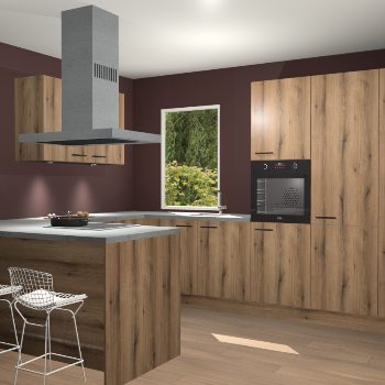 Goud Eiken keuken Kalisz 58248