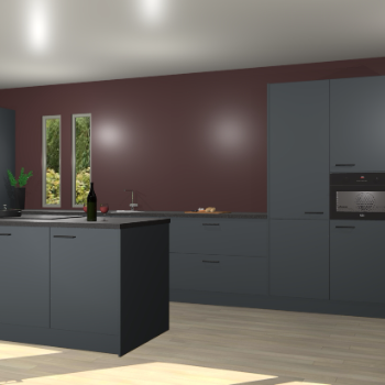 Onyxgrijze keuken Krakor 76200