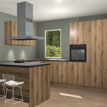 Goud Eiken keuken Kalisz 58265