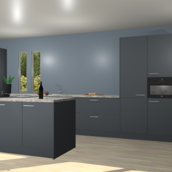 Onyxgrijze keuken Krakor 76308