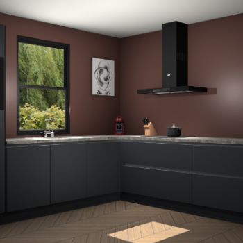 Onyxgrijze keuken Lublin 62910