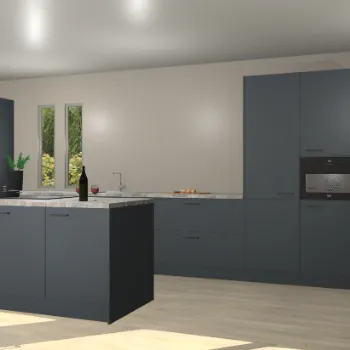 Onyxgrijze keuken Krakor 76312