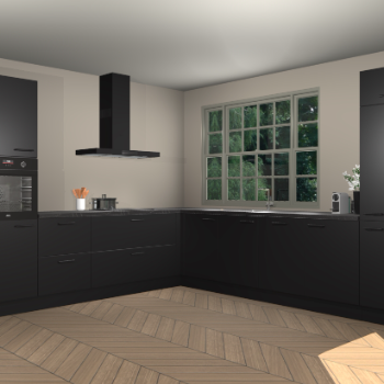 Zwarte keuken Edmonton 86567