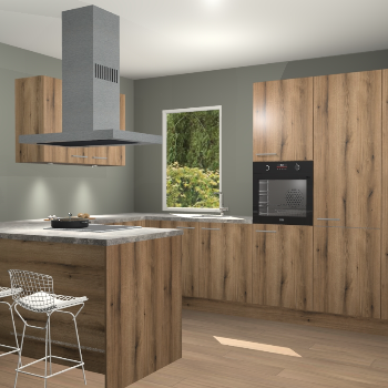 Goud Eiken keuken Kalisz 58276