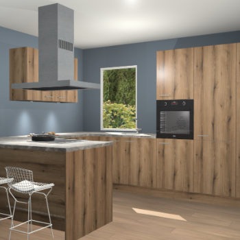 Goud Eiken keuken Kalisz 58278